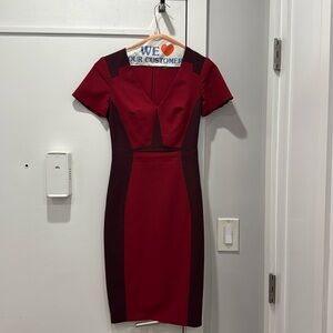 Karen Millen two tone panel dress